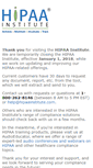 Mobile Screenshot of hipaainstitute.com